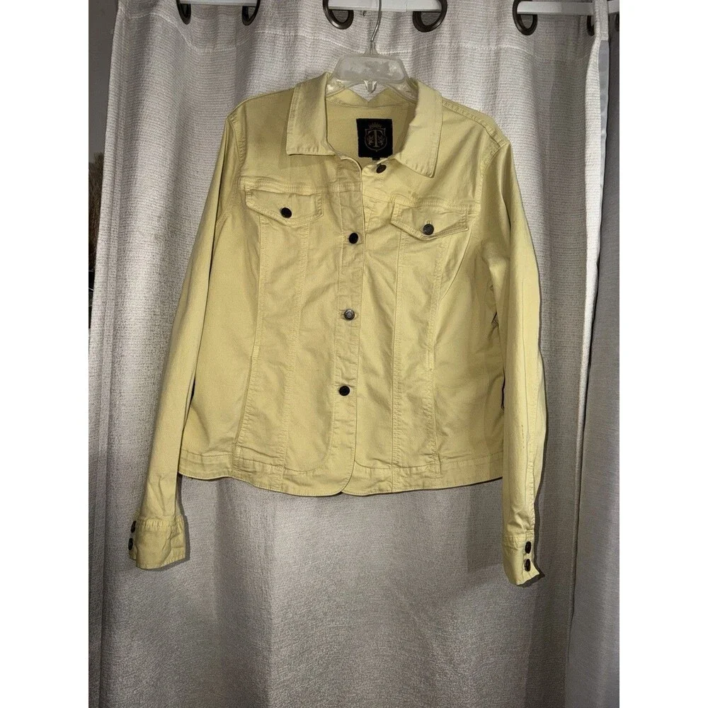 TALBOTS Denim Cut Jacket Top Size 20